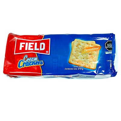 Field Cream Crackers Doraditas Galletas Saladas x 258 gr. - Kosmos Peru